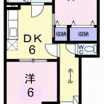 ２DK（洋６‧洋６‧ＤＫ６）(間取)