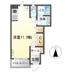 洋室11.9帖(間取)