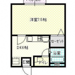 ■家電付きのお部屋です。■家電つき（冷蔵庫と洗濯機付きです。）(間取)